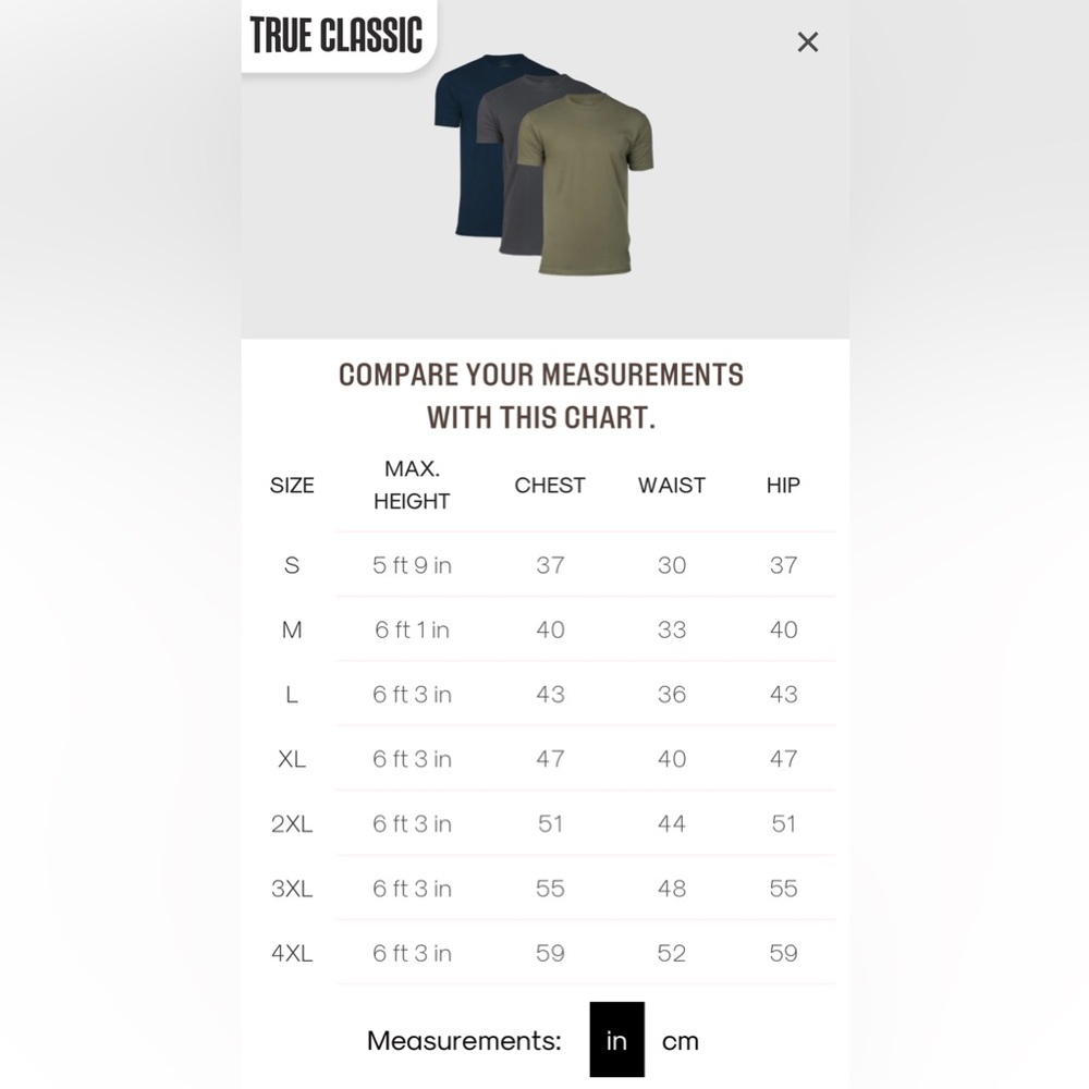 Men’s True Classic Blue Short Sleeve Tee - Size M - Picture 5 of 6